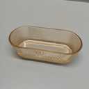 Glass Butter Dish with Lid for Countertop & Firdge, Airtight Bamboo Butter Holder for Home Kitchen Storage, Double-use Premium Glass Storage Container for East Coast Butter (Amber) (Medium)