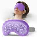Umisleep Heated Eye Mask, Microwavable Moist Heat for Dry Eyes, MGD, Stye, Blepharitis and Chalazion, Warm Compress for Eyes, Weighted Eye Mask for Sinus Headache, Eye Heating Pad, Eye Warmer, Purple