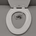 Bemis 1500EC 390 Lift-Off Wood Elongated Toilet Seat, Cotton White (Pack of 1)