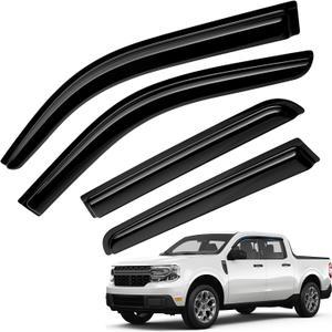 Maverick Rain Guard - Window Visors for Ford Maverick 2022-2025 2026, Out-Channel Side Window Rain Guards for Maverick Accessories, 4PCS, Black, Car Accessories