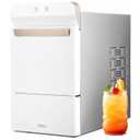 Gevi V2.0 Quiet Countertop Nugget Ice Maker, Self-Cleaning Chewable Pellet Ice Machine, 38 lbs/24H, Energy-Efficient, White (17.3"D x 9.7"W x 16.7"H)