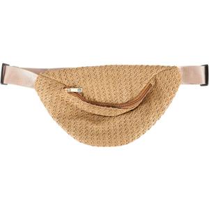 VALICLUD 1pc Summer Waist Bag Imitation Straw Woven Bag Chest Pouch Cross- body Bag