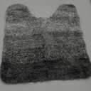 Microfiber Contour Toilet Rugs U-Shaped 20x24