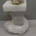 2 Liter/68 oz Square Glass Pitcher with Lid, Classic Stripes Water Pitchers with Handle for Fridge, Large Jug for Iced Tea, Coffee, Borosilicate Glass Carafe for Hot/Cold Brew Drink, Gold