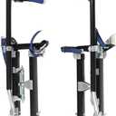 18-30 Inch Aluminum Alloy Drywall Stilts with Black for Working at High Places (Black,18-30 Inch)