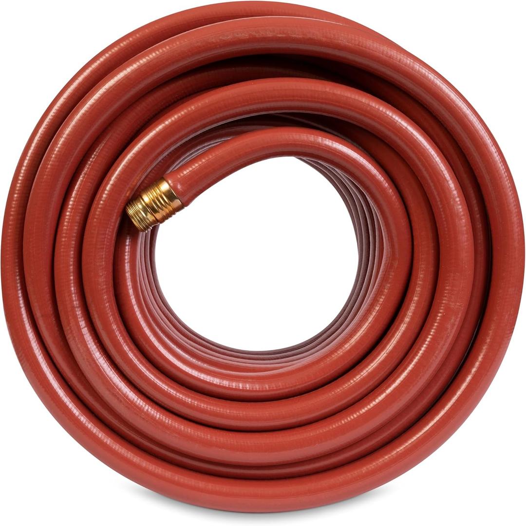 Pro Commercial 3/4" x 100' Heavy Duty Water Hose, Durable and Kink Resistant 100 ft Garden Hose