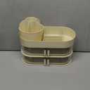 Rotating Makeup Organizer for Vanity, 3-Tier Large Capacity Countertop Storage with 4 Dust-Proof Drawers, Easily Hold Lipsticks, Jewelry, Brushes