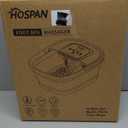 HOSPAN Collapsible Foot Spa with Heat, Bubble, Red Light, and Temperature Control, Foot Bath Massager with 8 Shiatsu Massage Rollers, Pedicure Foot Spa for Relaxation and Stress Relief, Black