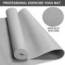 3 mm Thick Yoga Mat Bulk, Non Slip Exercise Workout Fitness Pad for Women Men, Gym Home Yoga Pilates, Easy to Clean, Sturdy PVC