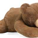 Fiosnow Weighted Stuffed Animals for Adults Brown Bear 3.5lbs 24" Weighted Plush Animals for Kids Throw Pillow Hugging Toys