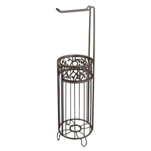 Vine Metal Free Standing Toilet Paper Tissue Holder Vine Metal Free Standing Toilet Paper Tissue Holder