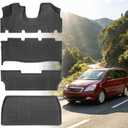 Floor Mats for Honda Odyssey 2005-2011,Front & Rear & 3rd Row & Cargo Liner