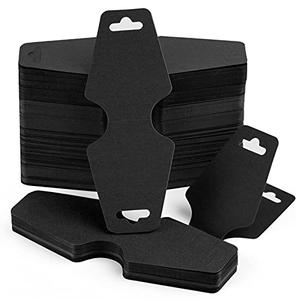 MIAHART 250 Pcs Necklace Display Cards Blank Necklace Card Holder Tags Jewelry Display Hanging Cards for Jewelry Necklaces Bracelets Keychain Hang Tags