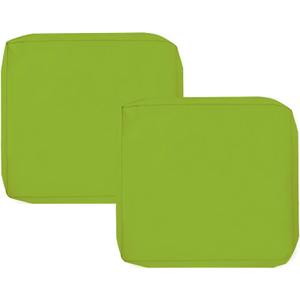Sqodok Patio Cushion Covers 21x19 Waterproof Outdoor Cushion Covers Replacement 2-Pack Patio Cushion Seat Covers for Sectional Sofa, Wicker Chair, Green