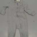 GAP Baby Girls' Two Way Zip Footed One-piece Outfit (3-6 Months, Grey)