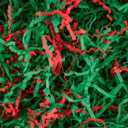 1 LB Christmas Crinkle Cut Paper Shred Red Green Shredded Paper for Gift Baskets Box Filler Christmas gift box filler