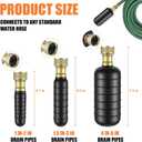 3 Pcs Drain Bladder Kit, Drain Cleaning Bladder Fits 1" to 6" Pipes, Rubber Drain Bladder Unclogger for Bathroom Sinks, Showers, Swimming Pool Drains, Kitchen Sinks and Main Drains