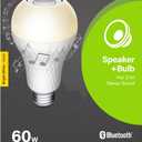 Feit Electric A19 LED Speaker Light Bulb, 60W Equivalent Built-in Speaker IntelliBulb, E26 Medium Base, 750 Lumens, 3000K Bright White - BTOM60830LEDI