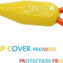 Petest 25ft Tie-Out Cable with Crimp Cover for Large Dogs Up to 90 Pounds
