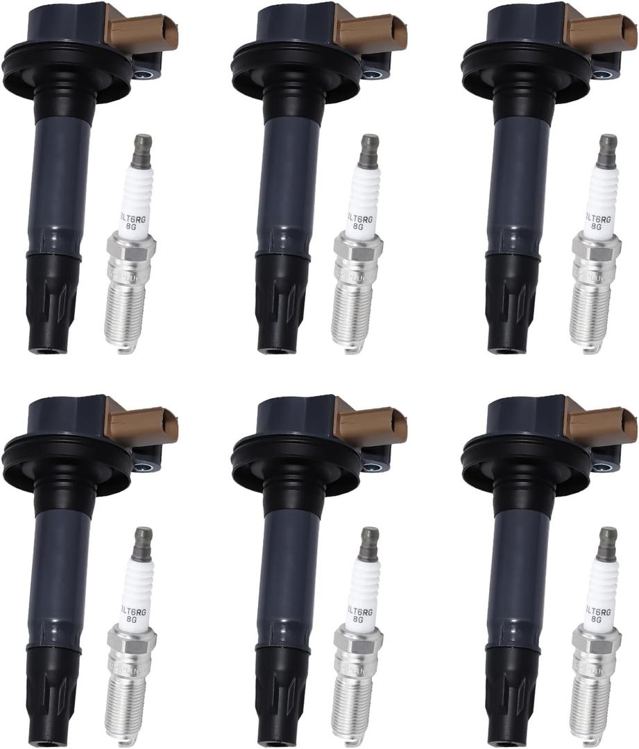 Set of 6 Ignition Coil Packs & Spark Plugs Kit UF646  Compatible with Ford & Lincoln 3.5L EcoBoost 2011-2019 Expedition, Explorer, F-150, Flex, Taurus, Transit  Replaces BL3Z-12029-C DG549