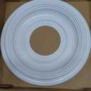 Art3d Non-Phthalate PVC Ceiling Medallion, Ceiling Light Cover Plate, Hole Cover for Light and Ceiling Fans, Fits Canopies up to 7.25", Ideal for Living Room, Bedroom, Renovation, 2 Pcs Set (White)