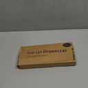 Universal Adjustable Pot Lid Holder Organizer for Cabinet - Upgraded Patented Niceyos 4 Pack Pan Lids Organizers Inside Cabinet Door Wall Mount Pots Top Rack for Kitchen Cupboard Fit 6" to 13" (Black)