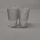 50 Pack 5 oz Plastic Dessert Cups with Spoons, Mini Mousse Cup Round Pudding Cups Party Serving Bowl for Cocktails Appetizers Fruit Parfait and Trifle