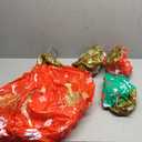 4 Pcs Inflatable Christmas Decorated Ball Ornaments 24 Inch Large PVC Inflatable Xmas Ball Giant Inflatable Ball Ornaments Ball Christmas Decorations Outdoor Yard for Garden Pool (Santa, Trees)