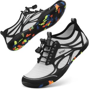 ATHMILE Water Shoes for Men Women River Swim Beach Pool Adult Quick Dry | Aqua Socks Barefoot Lake Hiking Surfing Sport Yoga Boating Kayaking Camping Cruise Ship Essentials