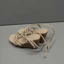 Coutgo Women Platform Wedge Sandals Cork Slingback Wedges Espadrilles Heels Summer Shoes (7, Cool Beige)