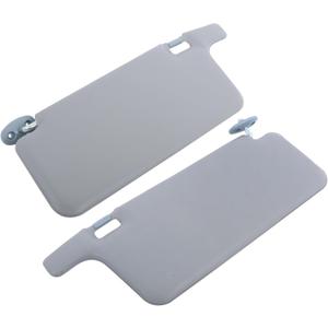 WFLNHB Sun Visor Driver Side and Passenger Side with Mirror Gray Replacement for Honda Civic 1996-2001