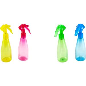 2 x LaMi Set of 2 Colorful Mini Fine Mist Spray Bottles (6 Oz), Food Safe Plastic, Colors Vary