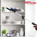 2 Pack 32 inch GrabRunner Reacher Grabber Tool with Strong Magnetic and Swivel Head (New Blue)