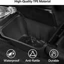 Rear Center Console Trash Can for Tesla Model Y Juniper 2025 2026 Back Seat Rear Center Console Organizer Storage Box with ABS Lid Car Interior Accessories