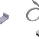 Baby Monitor Holder, 43.5 in Long Flexible Arm with Strong Clamp for Crib, Furniture (19.67in)