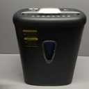 Amazon Basics 8-Sheet High Security Cross Cut Paper and Credit Card Shredder with P-4 Security, Auto Shut-off, Black