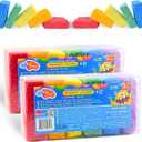 Silly Foam, Creative Modeling Foam Beads, 2-Pack of 6 Primary Colors, Easy Clean Up, Perfect for Preschool and Kids, Arts & Crafts, Sensory Play, STEM, Travel Toy, Holiday Gifts, Non-Toxic (Age 3+)