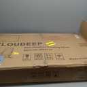 Adirondack Chairs, Folding Adirondack Outdoor Chair with Cup Holder, Wood Texture Fire Pit Chairs for Lawn, Patio Garden and Deck, White