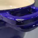 AHJ Cast Iron Dutch Oven Set - 4 Piece Nesting Enameled Cookware with Lid