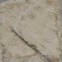 MADIZZ Pack of 2 Thick Plush Faux Wool Throw Pillow Covers Soft Boho Throw Pillows Luxurious Cushion Covers for Couch Sofa Bedroom Living Room Home Decor Euro Sham 26x26 Inch Cream