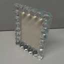 Crystal 9x7Inch Picture Frame Decor, Wedding Frame Tabletop Display, Display Pictures 9''x 7'', Comes with Gift Box