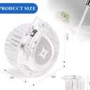 3 x Shower Handle, Compatible with Moen 100710 Series Thermostatic Single Bathtub and Shower Replacement Handle Kit, White with Water Drop Knob Insert, 1 Piece Pack