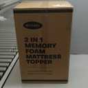 5 Inch Mega Support Memory Foam Queen Mattress Topper for Pressure Relief, Dual Layer 2.5" Pillow Top Mattress Topper Queen Plus 2.5" Cooling Gel Infused Memory Foam Mattress Pad