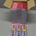 Yeaqee 36 Pack Watercolor Paint Set 8 Colors Washable Water Paint with Paintbrush Party Favors Art Watercolor for Adults Valentine's Day Party Gifts (Multicolor Box)