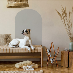 RoomMates Gray Decorative Arch Peel and Stick Wall Decal, 25.69 in x 36.125 in X 0.01 in