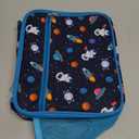 Bagseri Kids Lunch Bag Boys - Thermal Insulated Lunch Box Tote with Water Bottle Holder, Reusable Leak-Proof Kids Lunch Box for Daycare & School, Dark Blue Space Astronaut (Containers Not Included)