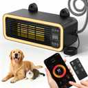 1200W Dog House Heater with Thermostat WIFI Control, Dog Heaters for Outside Doghouse Chicken Coop, Greenhouse, Outdoor Pet Heater with 6.6FT External Temperature Probe and Anti-chew Cable