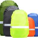 Frelaxy Hi-Visibility Backpack Rain Cover with Reflective Strip 100% Waterproof Ultralight Backpack Cover, Storage Pouch, Anti-Slip Cross Buckle Strap, for Hiking, Camping, Biking, Outdoor, Traveling