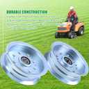 AUC17621 Idler Pulley John Deere Replaces 756-05034A Idler Pulley, GY20629, GY22082, GY20110 for John Deere D140 Z225 L130 D170 D130 LA145 L110 LA115 L120 E140 D110 LA105 S100 LA130 S170 Decks