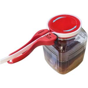 Arthritis-Friendly Jar & Bottle Opener for Tight Lids  Adjustable Silicone Belt Wrench Opens All Screw-Top Jars and Bottles, Self-Locking Grip for Weak Hands, Seniors & Kitchen Use (1 Pack)